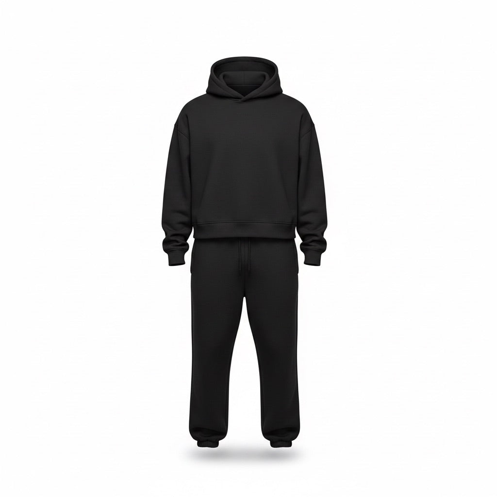 Herren Oversize Jogginganzug | Sportlich – Vorderansicht