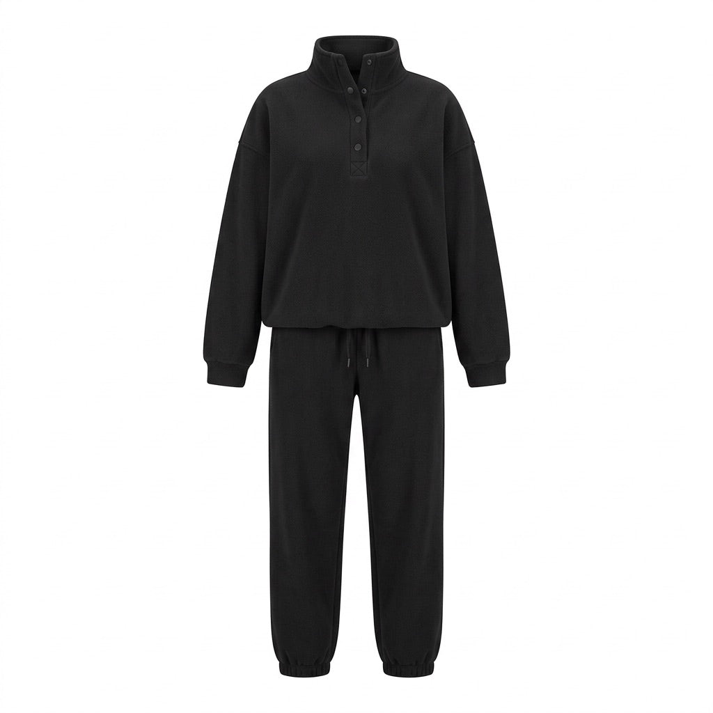 Jogginganzug Damen Oversize – Hoodie & Jogginghose im Set – Vorderansicht