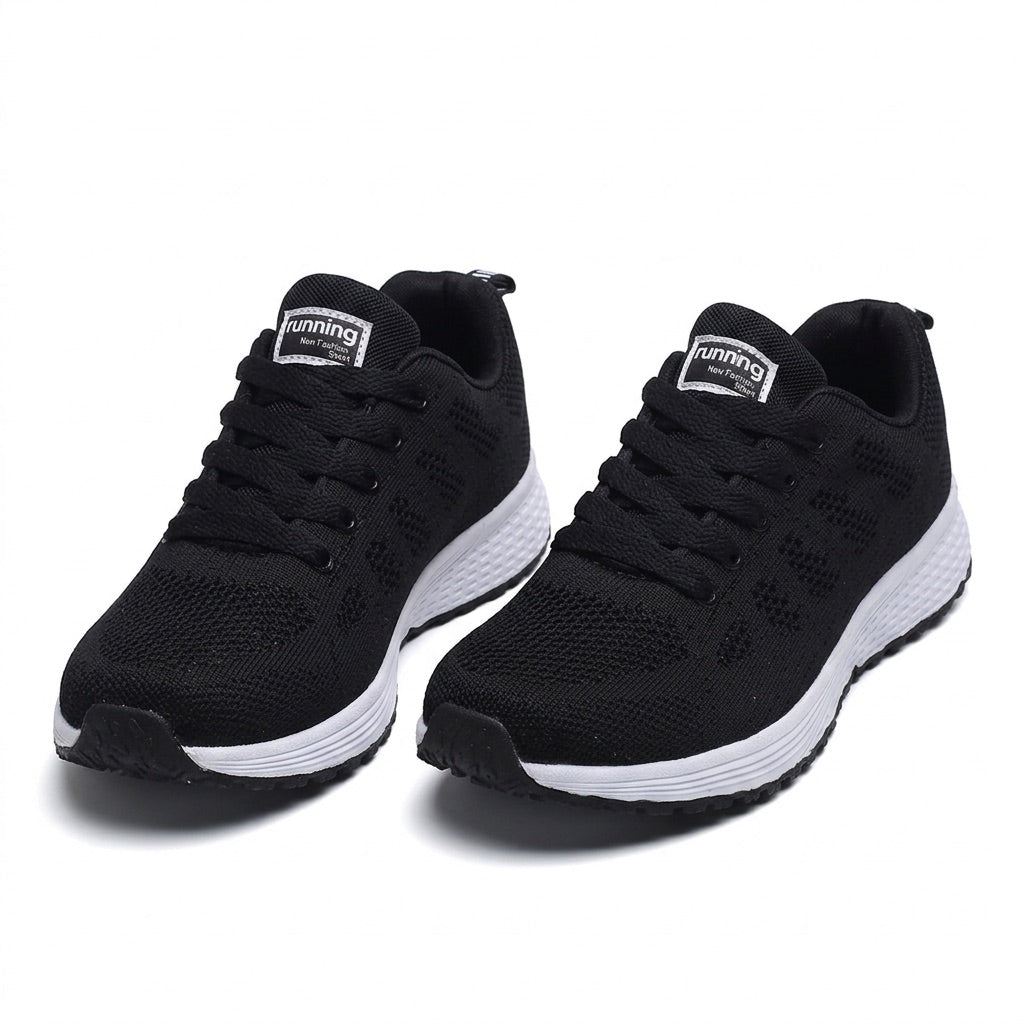 Mesh Sneaker Damen – atmungsaktive Freizeitschuhe – Vorderansicht
