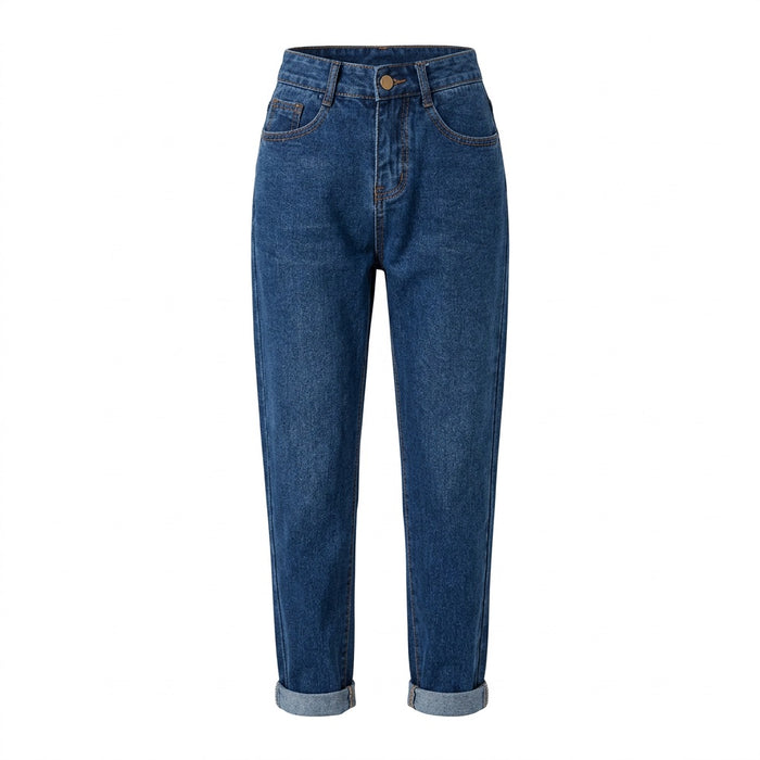 Karottenjeans Damen High Waist – Jeans im Karottenschnitt – Vorderansicht