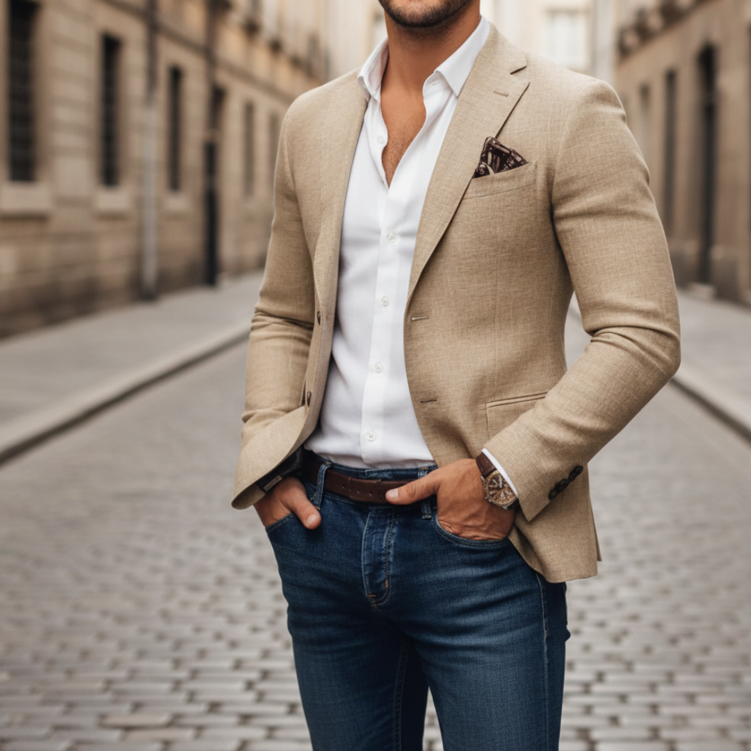 Sakko Herren Slim Fit – Ansicht 5