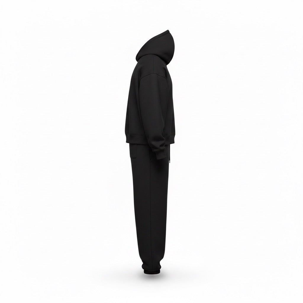 Herren Oversize Jogginganzug | Sportlich – Seitenansicht