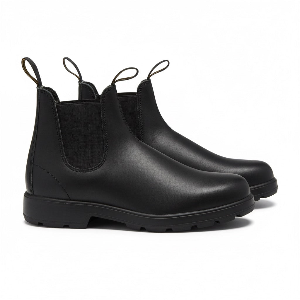 Chelsea Boots Herren gefüttert – Winterstiefeletten mit Profilsohle – Seitenansicht